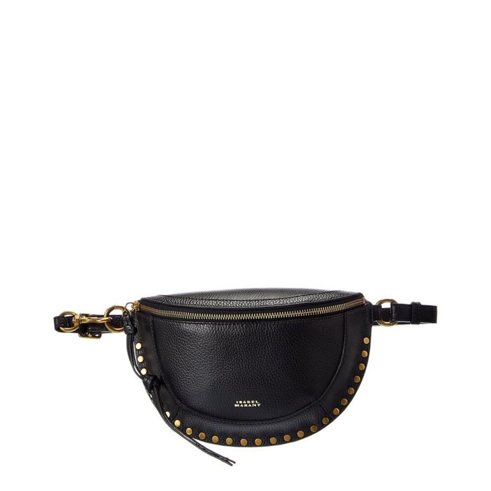 Isabel Marant Skano Leather Belt Bag, Black